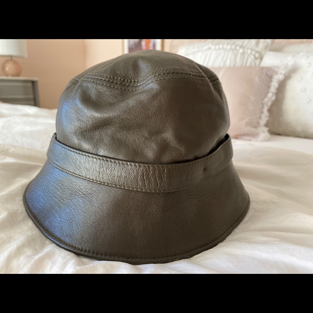 Vera Pelliccia for Barney’s NY  Leather Bucket Hat